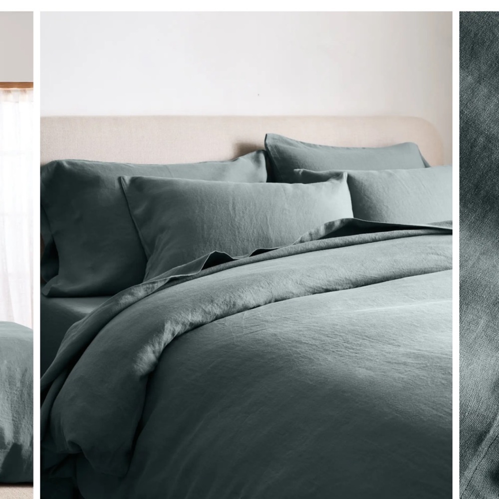 Quince European Linen Duvet Cover - Picture 2 of 3